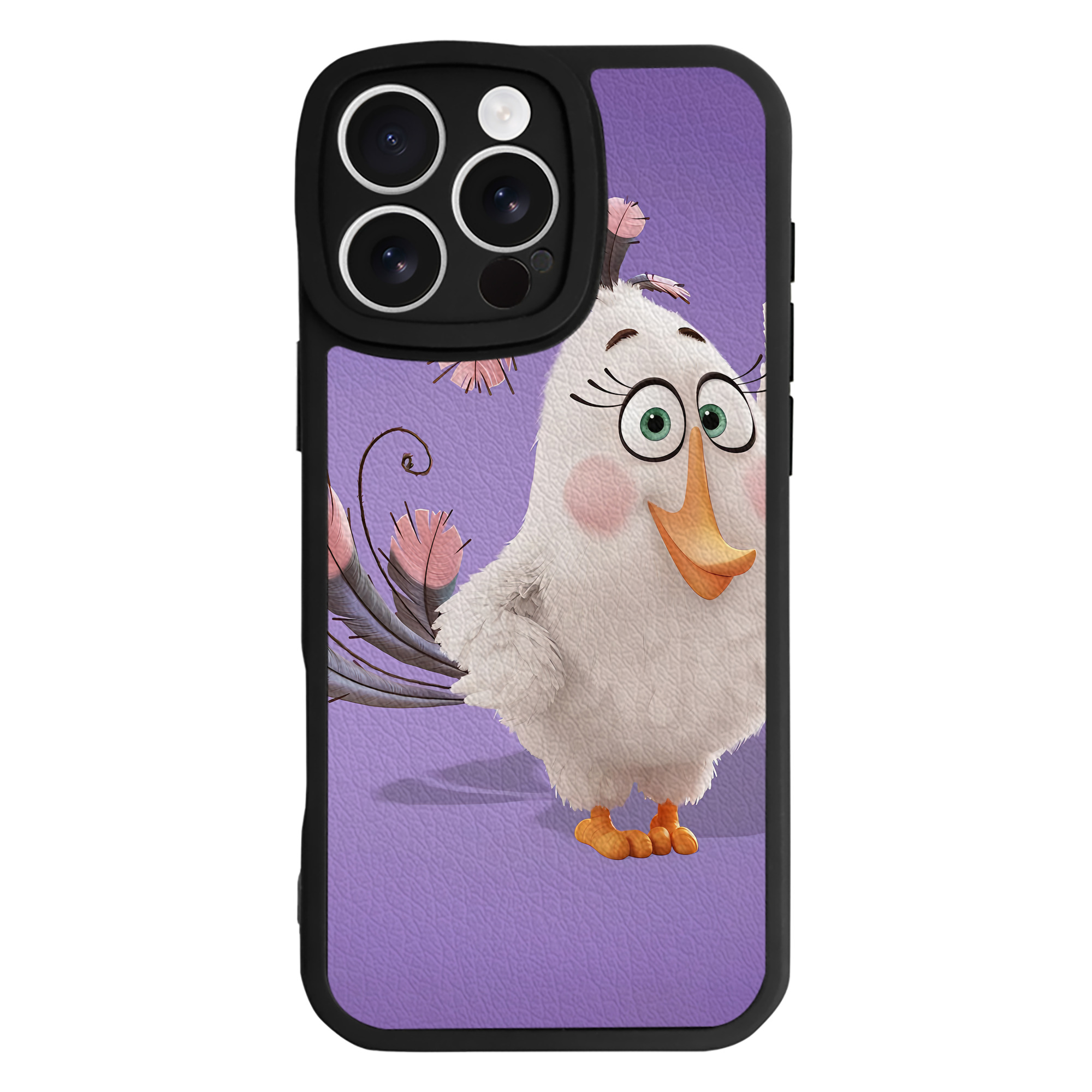 （画像用） Angry Birds アングリーバード 【iPhone 16シリーズ対応】シリコンスマホケース（レザー調） 材質：シリコン